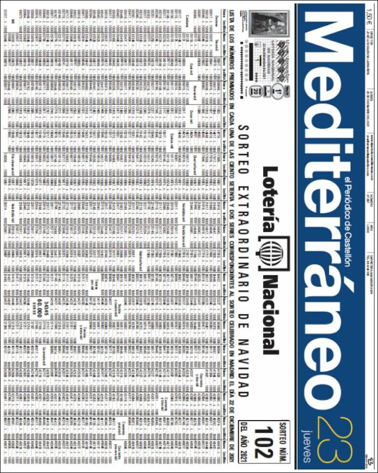 Portada de El Periódico Mediterraneo (Espa&ntilde;a)