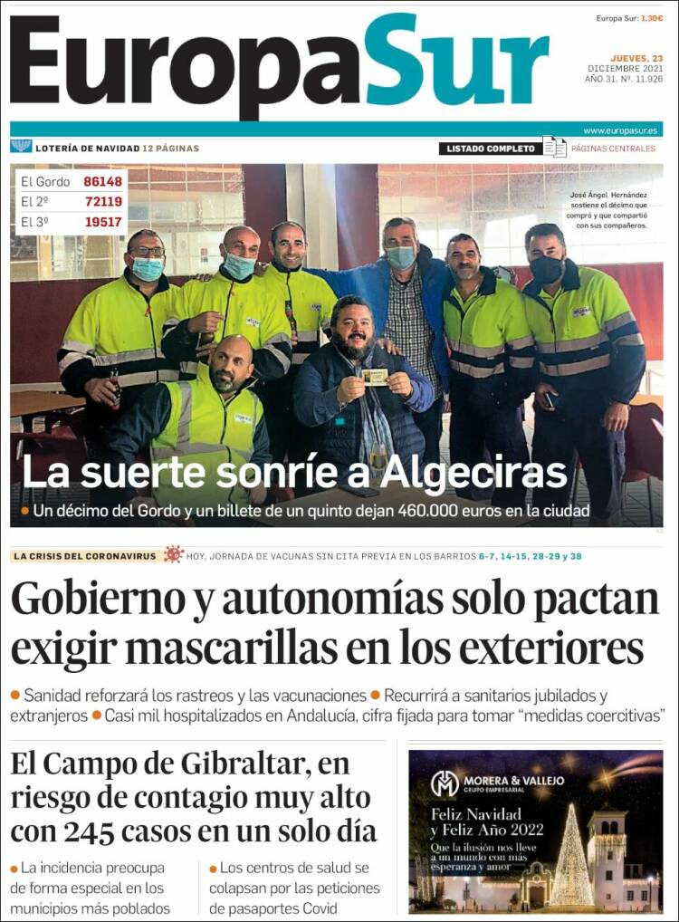 Portada de Europa Sur (Espa&ntilde;a)