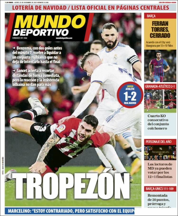 Portada de Mundo Deportivo Bizkaia (Espa&ntilde;a)