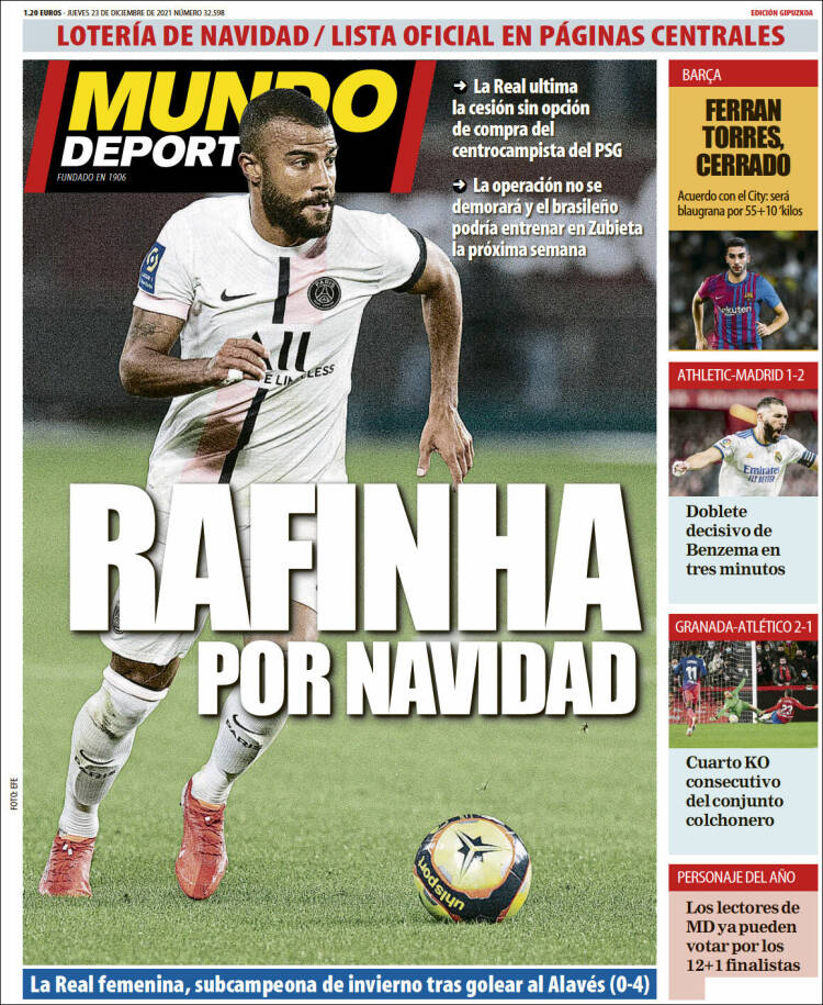 Portada de Mundo Deportivo Gipuzkoa (Espa&ntilde;a)