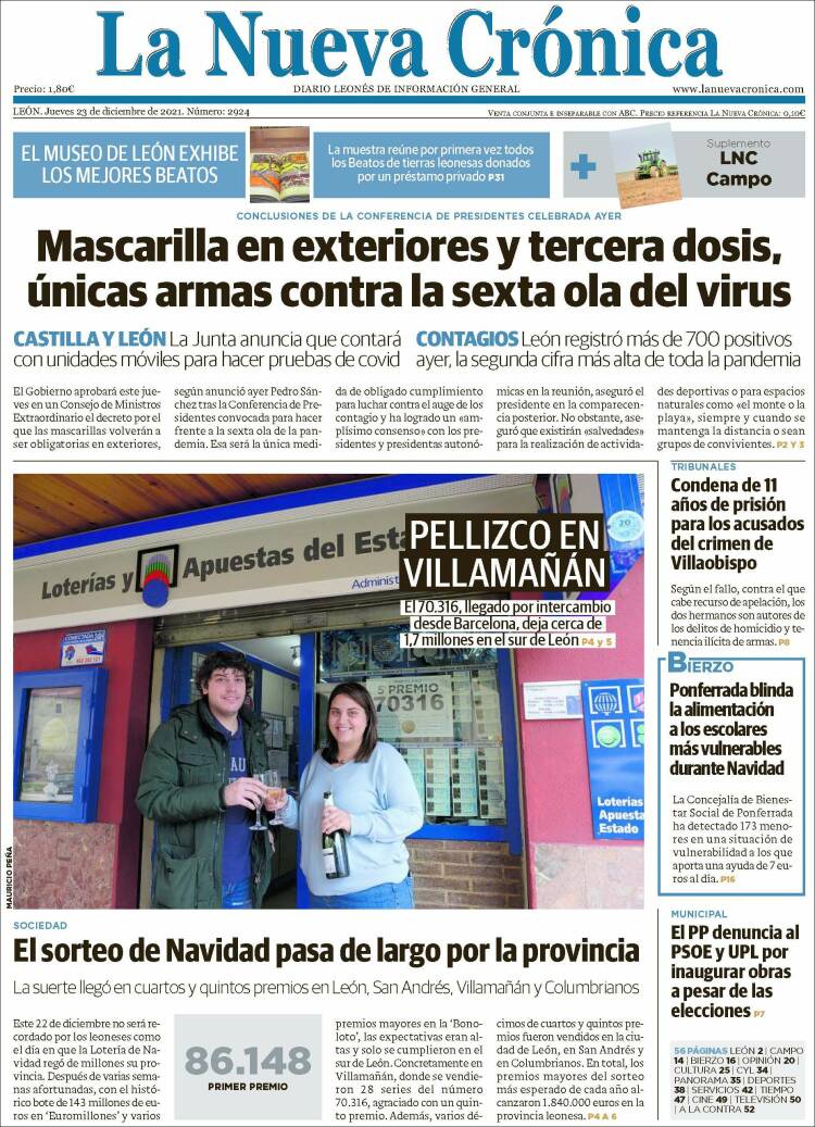 Portada de La Nueva Crónica (Espa&ntilde;a)