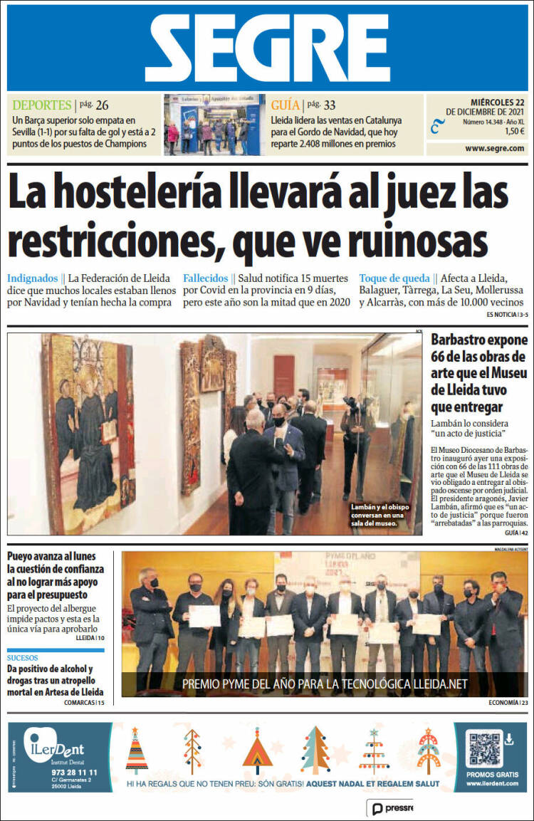 Portada de Segre  (Espa&ntilde;a)