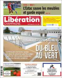 Portada de Libération Champagne (Francia)
