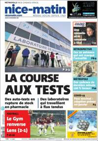 Portada de Nice-Matin (Francia)