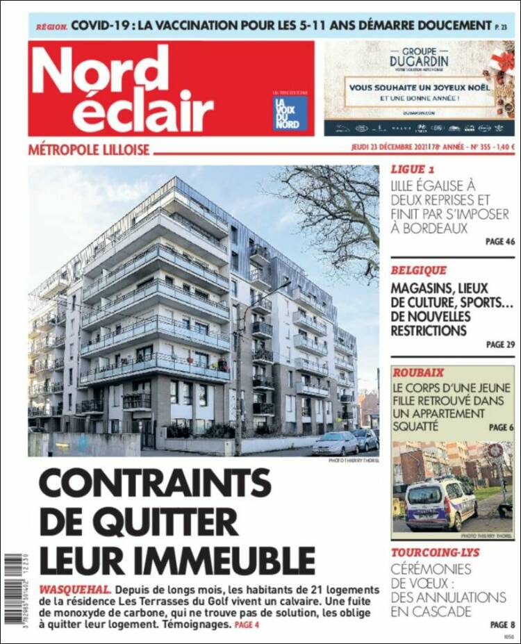 Portada de Nord Éclair (Francia)