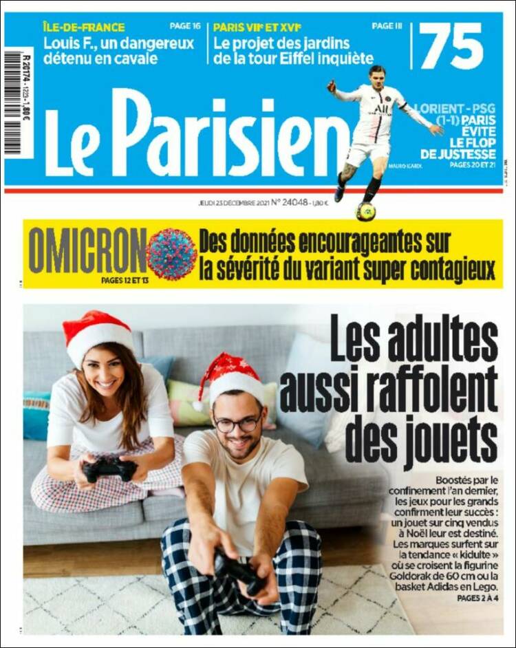 Portada de Le Parisien (Francia)
