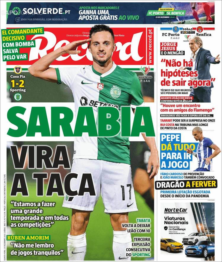Portada de Record (Portugal)