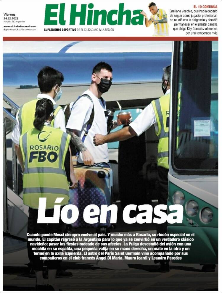 Portada de El Hincha (Argentina)