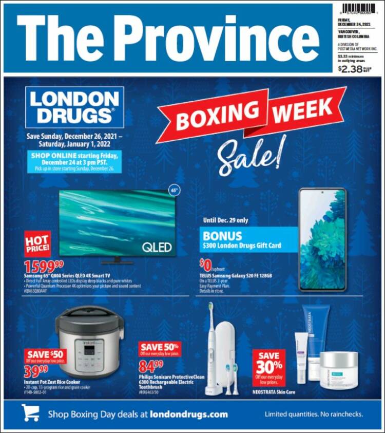 Portada de The Province (Canad&aacute;)