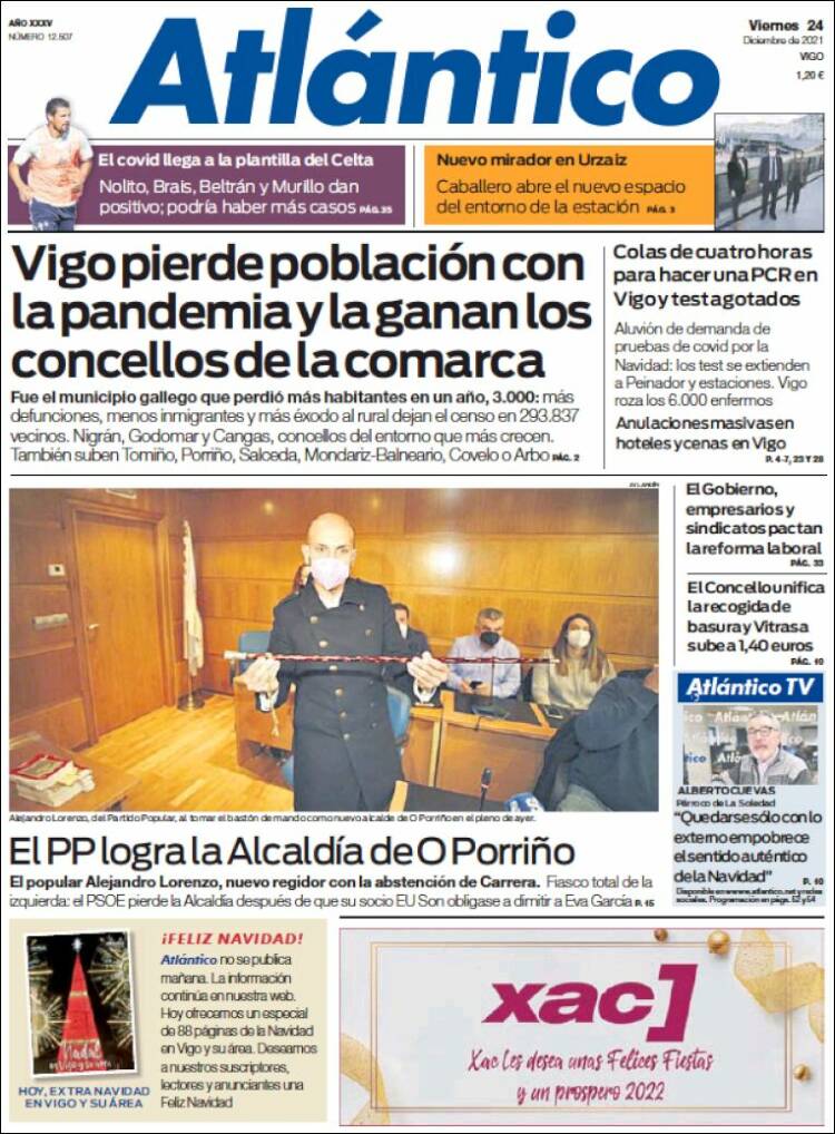 Portada de Atlántico Diario (Espa&ntilde;a)