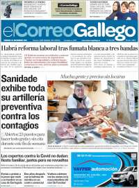 Portada de El Correo Gallego (Espa&ntilde;a)