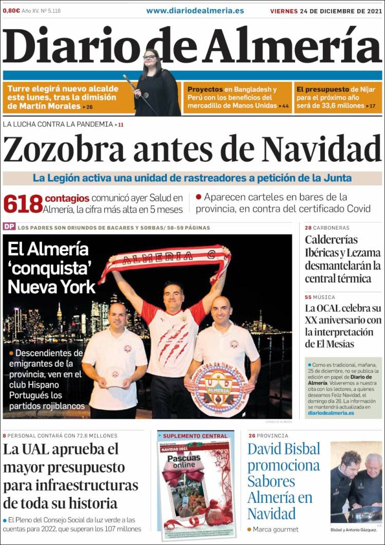 Portada de Diario de Almería (Espa&ntilde;a)