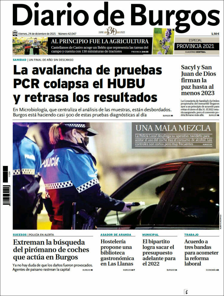 Portada de Diario de Burgos (Espa&ntilde;a)