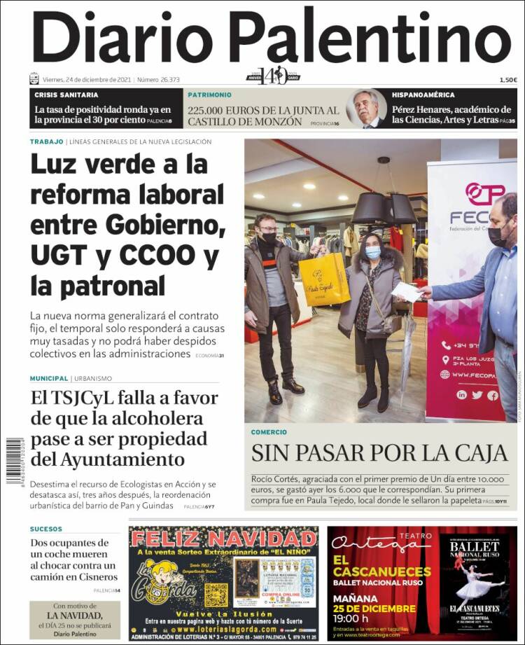 Portada de Diario Palentino (Espa&ntilde;a)