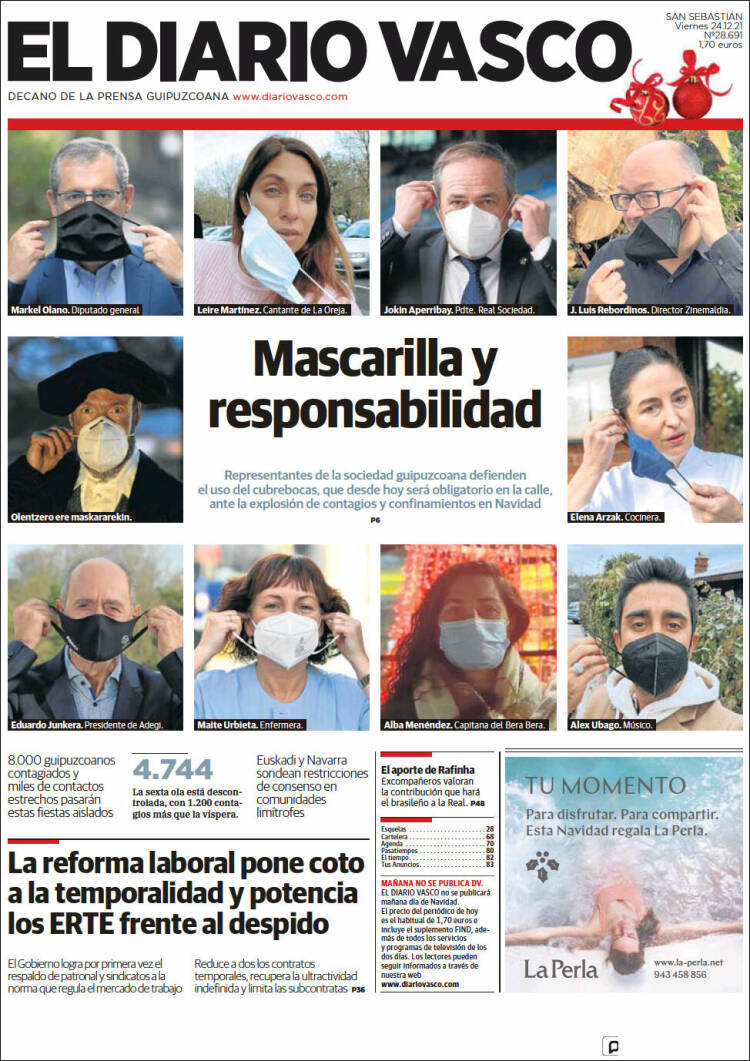 Portada de Diario Vasco (Espa&ntilde;a)