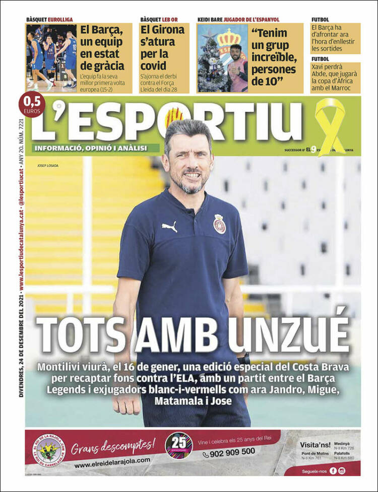 Portada de L'Esportiu : Girona (Espa&ntilde;a)