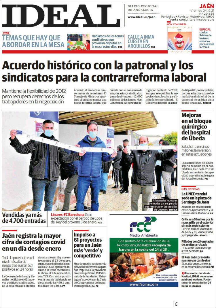 Portada de El Ideal de Jaén (Espa&ntilde;a)