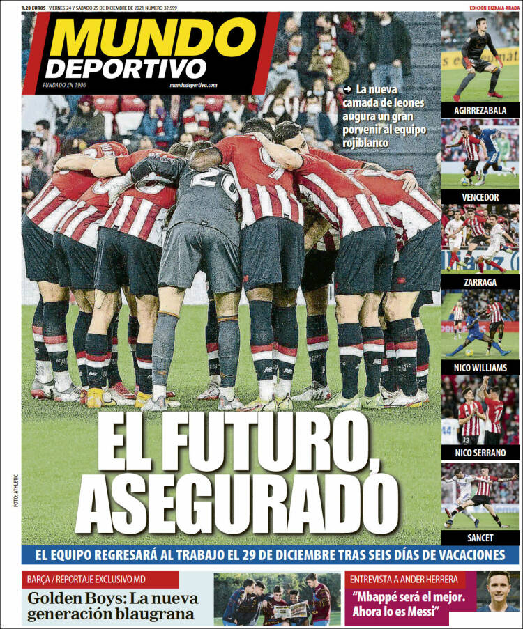 Portada de Mundo Deportivo Bizkaia (Espa&ntilde;a)