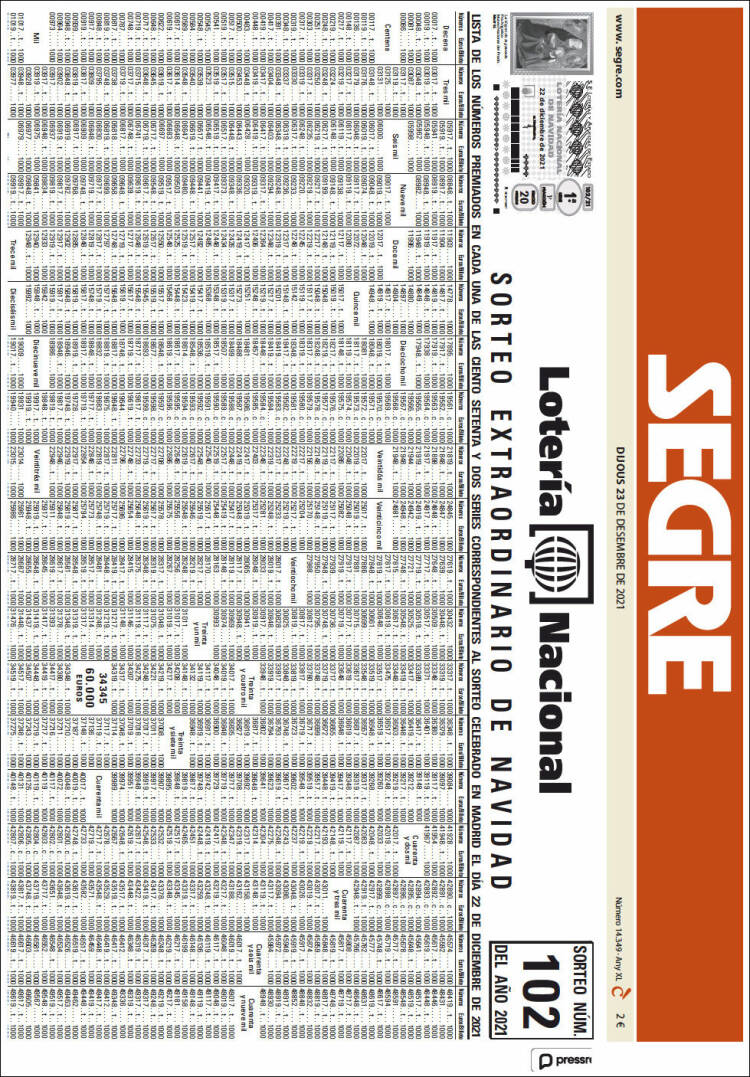 Portada de Segre (Espa&ntilde;a)