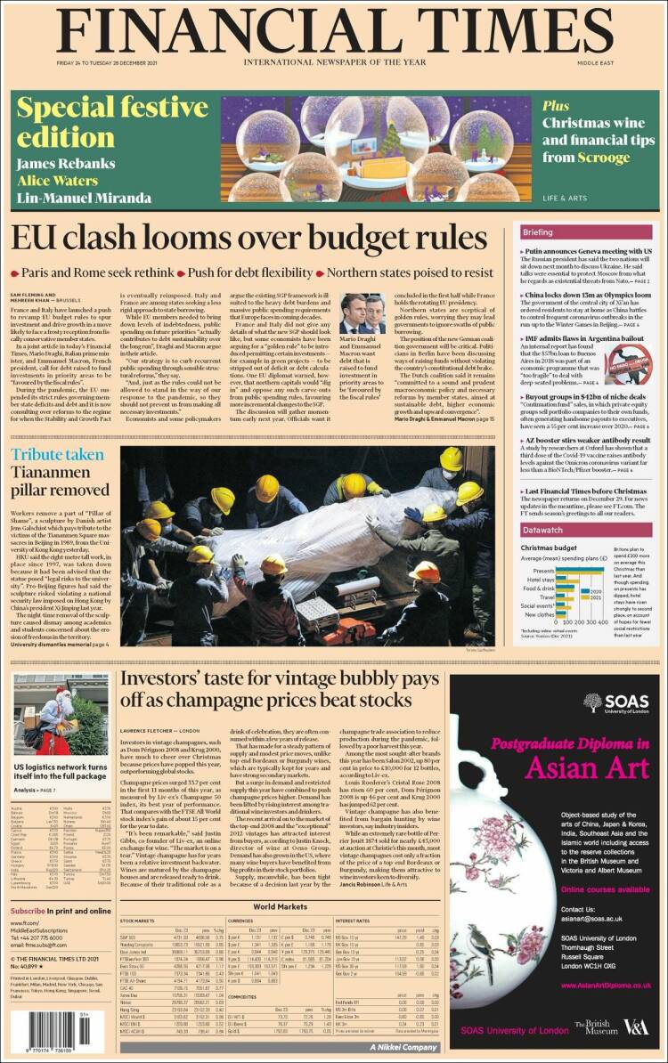 Portada de Financial Times - USA (USA)