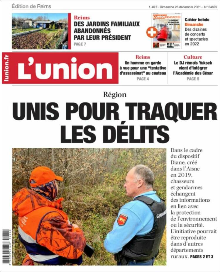 Portada de L'Union (Francia)