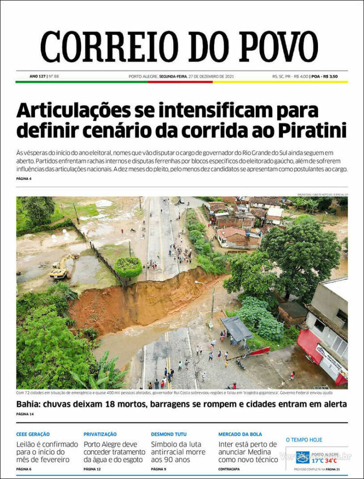 Portada de Correio Do Povo (Brasil)