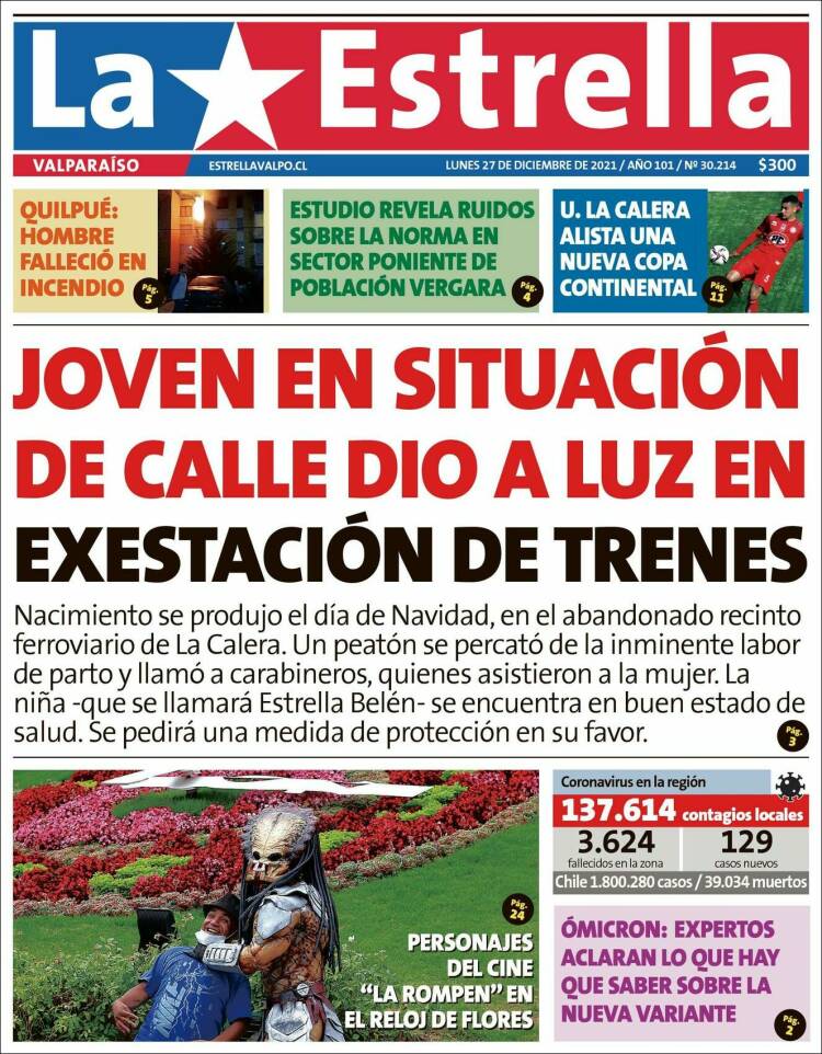 Portada de Estrella de Valparaiso (Chile)