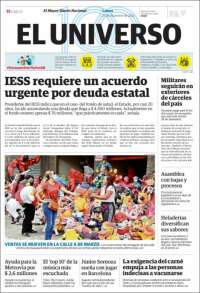 Portada de El Universo - Ecuador (Ecuador)