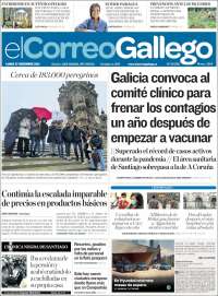 Portada de El Correo Gallego (Espa&ntilde;a)