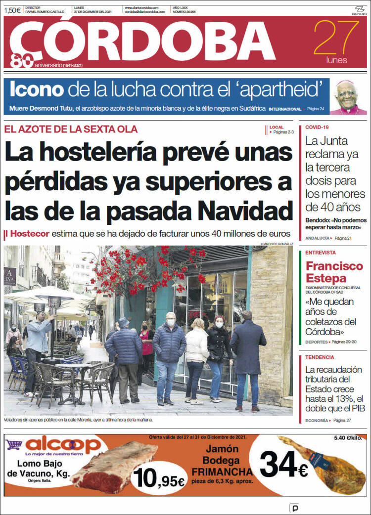 Portada de Diario de Córdoba (Espa&ntilde;a)