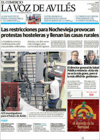 Portada de El Comercio - Avilés (Espa&ntilde;a)