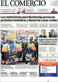 Portada de El Comercio - Gijón (Espa&ntilde;a)
