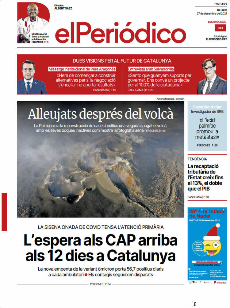 Portada de El Periódico de Catalunya (Espa&ntilde;a)