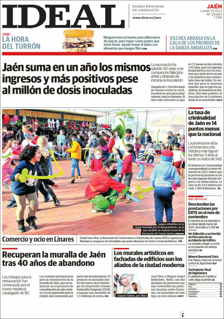 Portada de El Ideal de Jaén (Espa&ntilde;a)