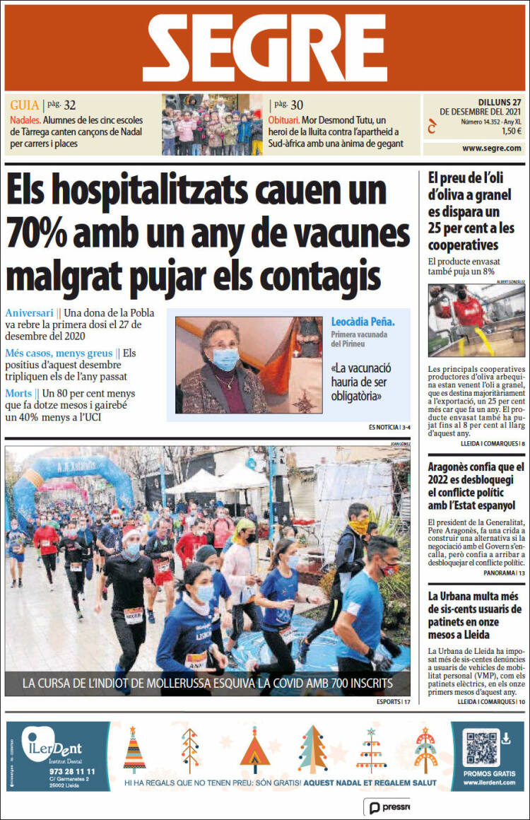 Portada de Segre (Espa&ntilde;a)