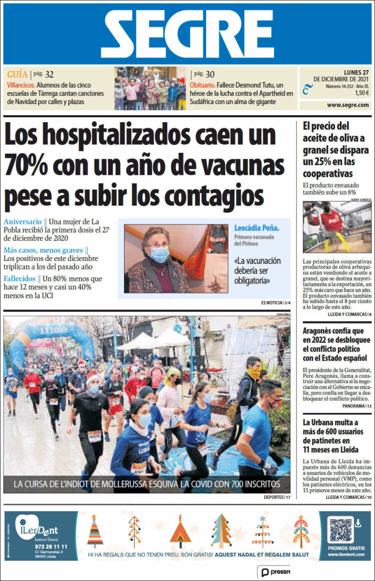 Portada de Segre  (Espa&ntilde;a)