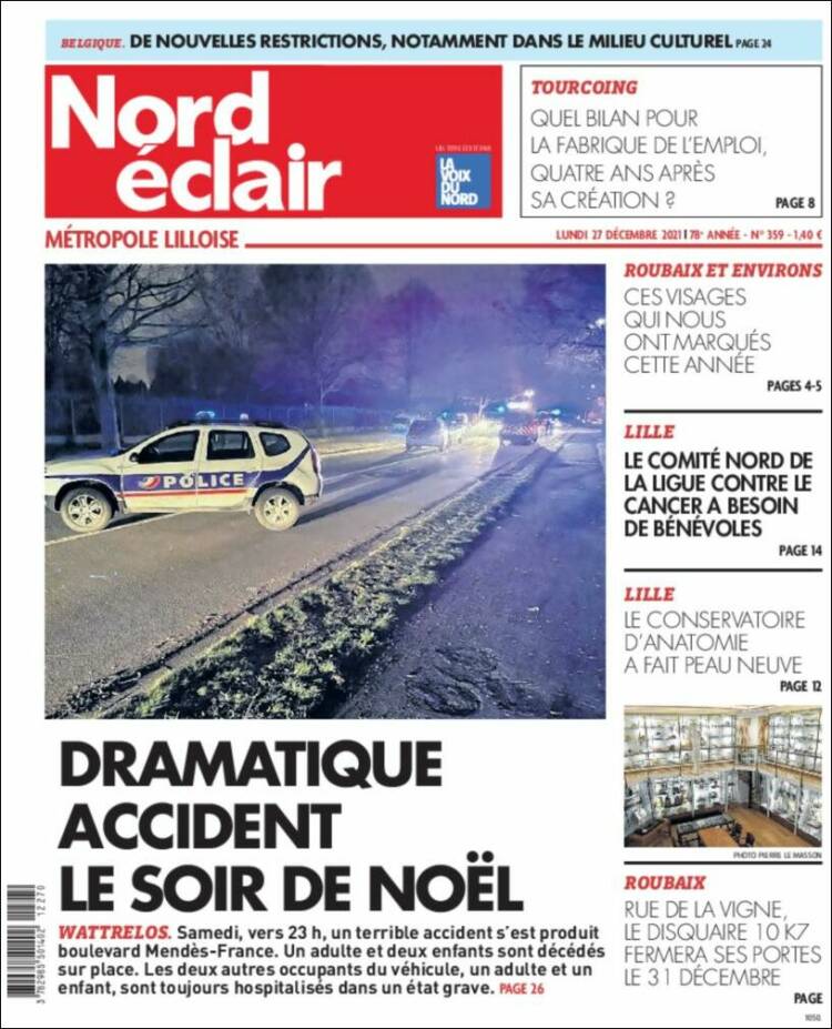 Portada de Nord Éclair (Francia)