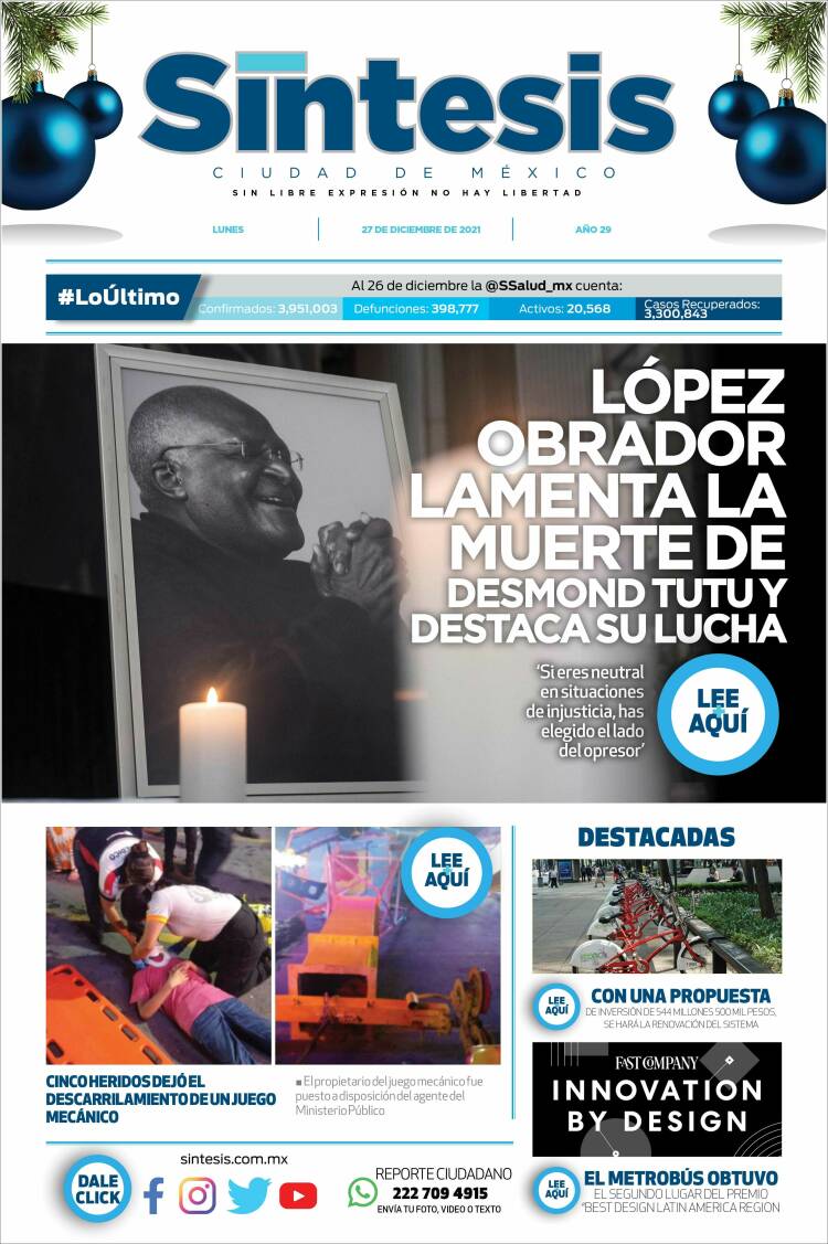 Portada de Síntesis Nacional (M&eacute;xico)