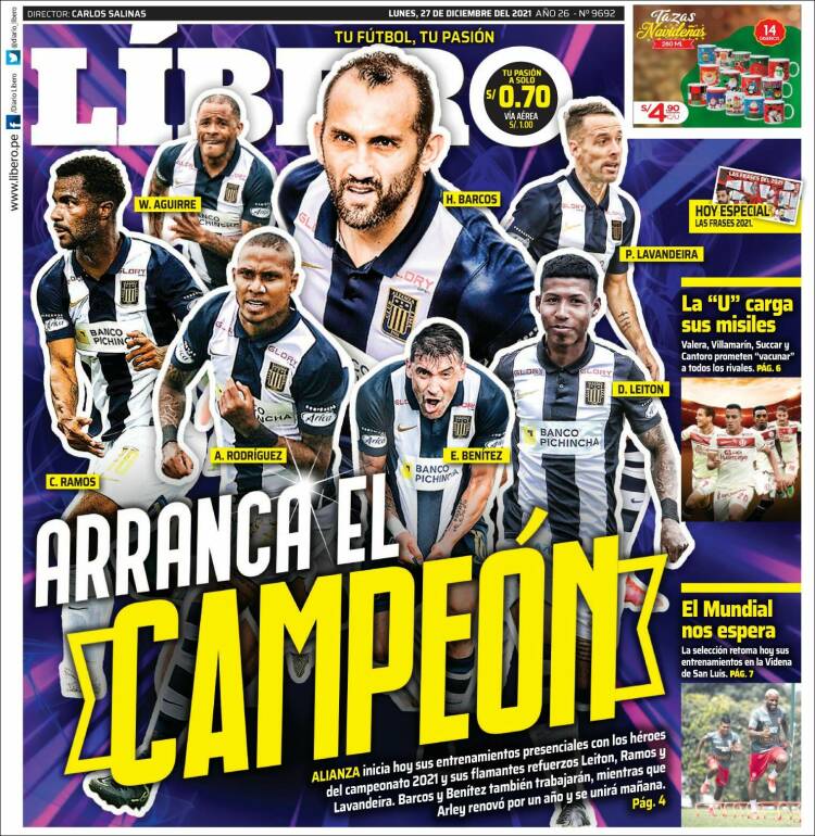 Portada de Líbero (Per&uacute;)