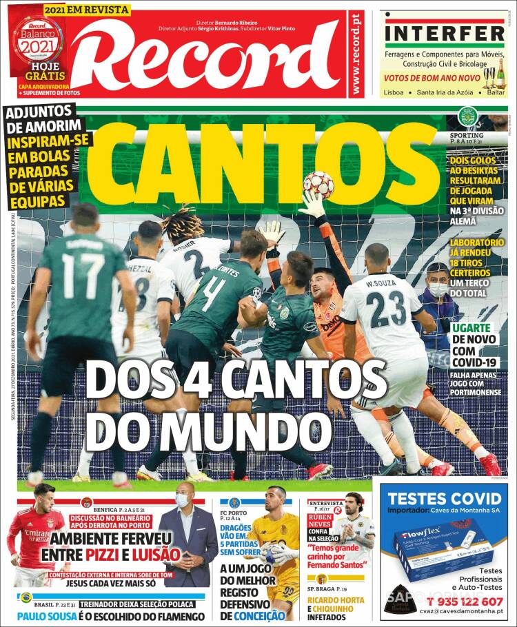 Portada de Record (Portugal)