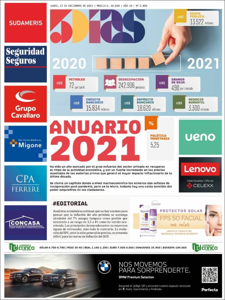 Portada de 5 Días (Paraguay)