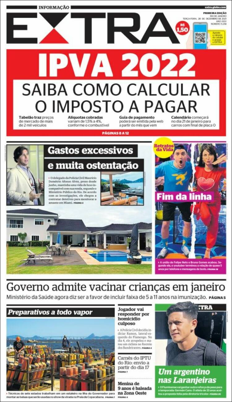 Portada de Extra (Brasil)
