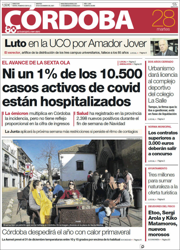 Portada de Diario de Córdoba (Espa&ntilde;a)