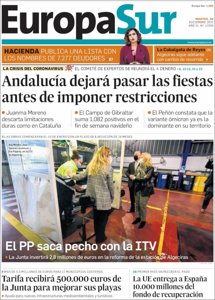 Portada de Europa Sur (Espa&ntilde;a)