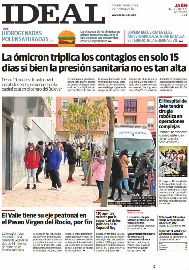 Portada de El Ideal de Jaén (España)