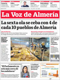Portada de La Voz de Almería (Espa&ntilde;a)