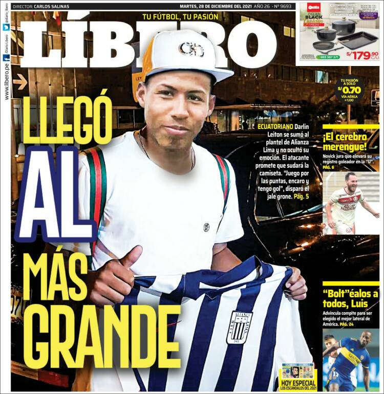 Portada de Líbero (Perú)