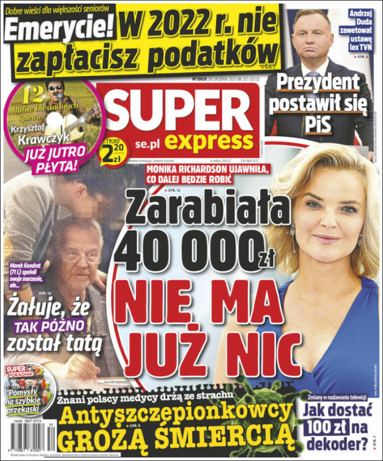 Portada de Super Express (Polonia)