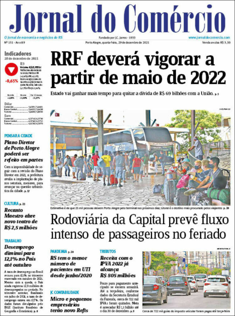 Portada de Jornal do Comércio (Brasil)