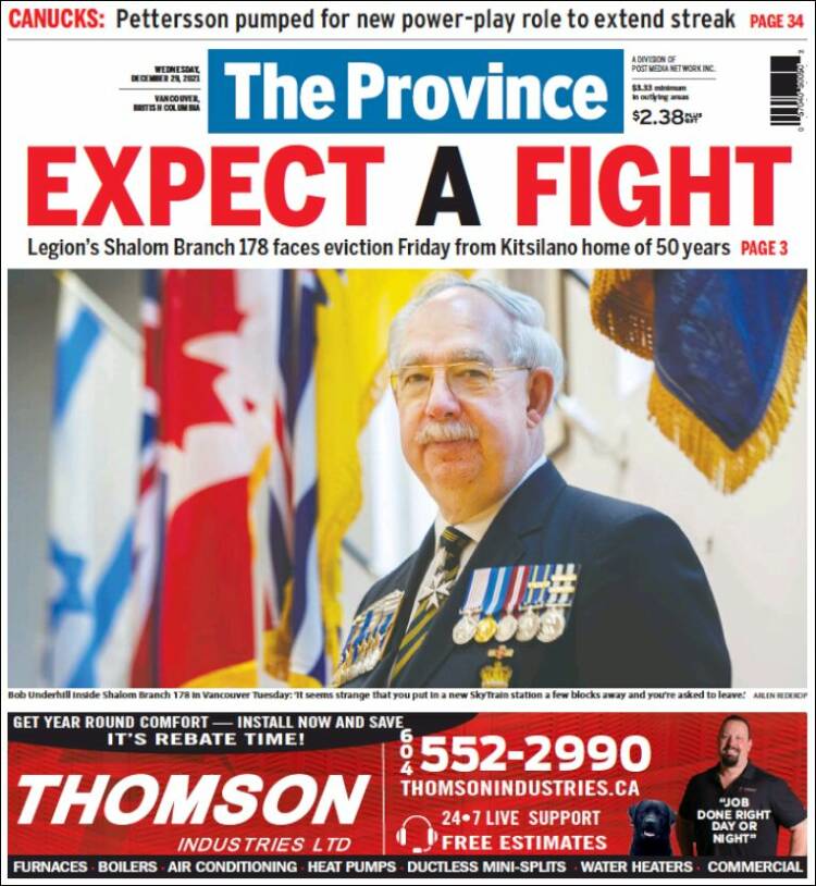 Portada de The Province (Canada)